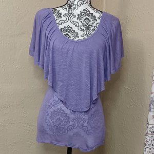 ** LAST CHANCE SALE** Candie's, Shoulder Shaw, Sleeveless Top, Lt. Purple